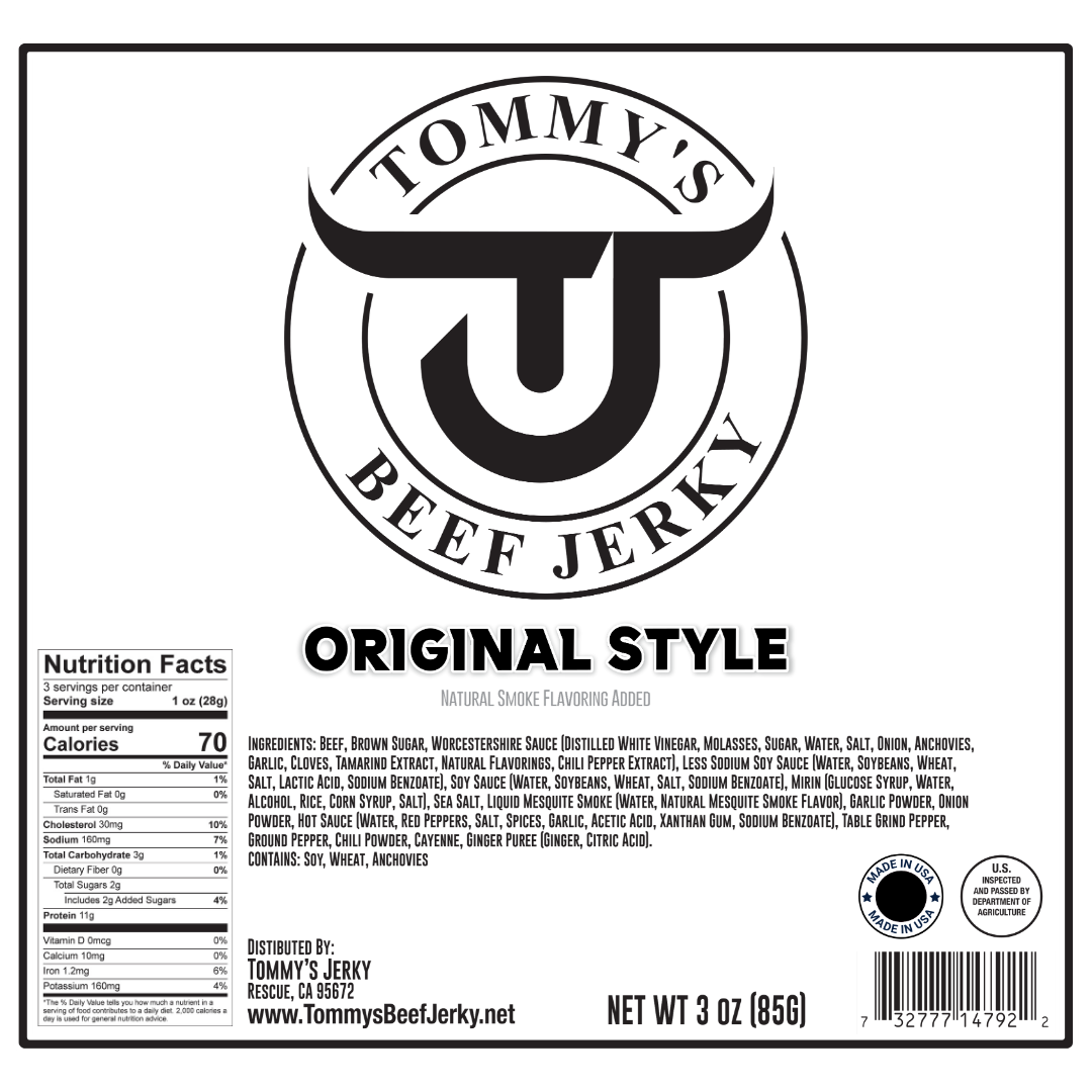 Tommy's Original Beef Jerky