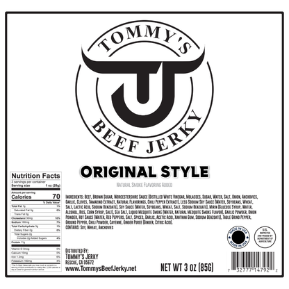 Tommy's Original Beef Jerky