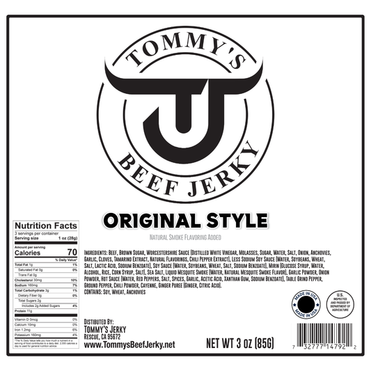 Tommy's Original Beef Jerky